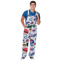 Chicago Cubs Retro Logos All Over Overalls product image 1, provided for visual reference and product detail review