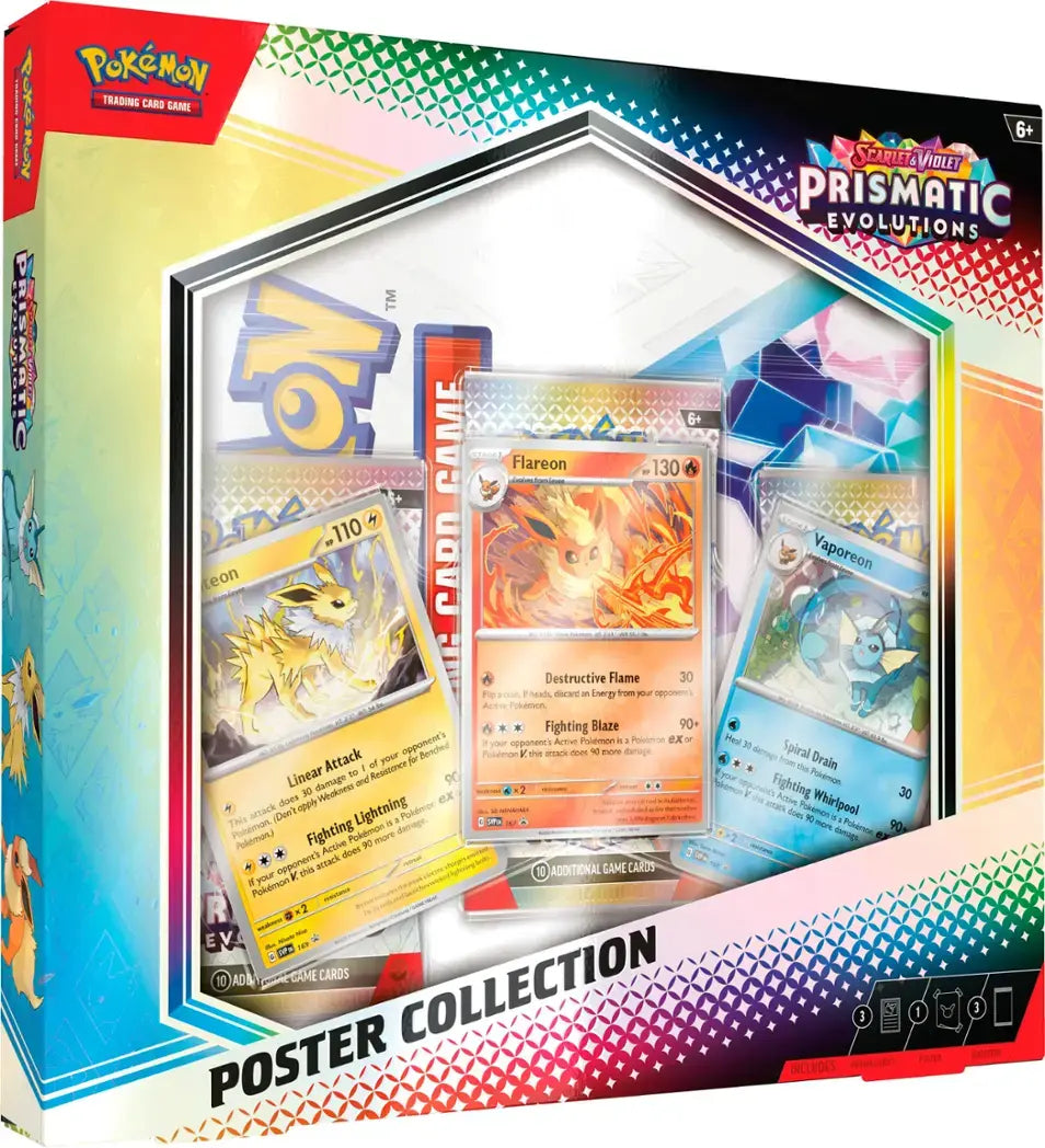 Pokémon TCG Prismatic Evolutions Scarlet and Violet Poster Collection product image 1, provided for visual reference and
