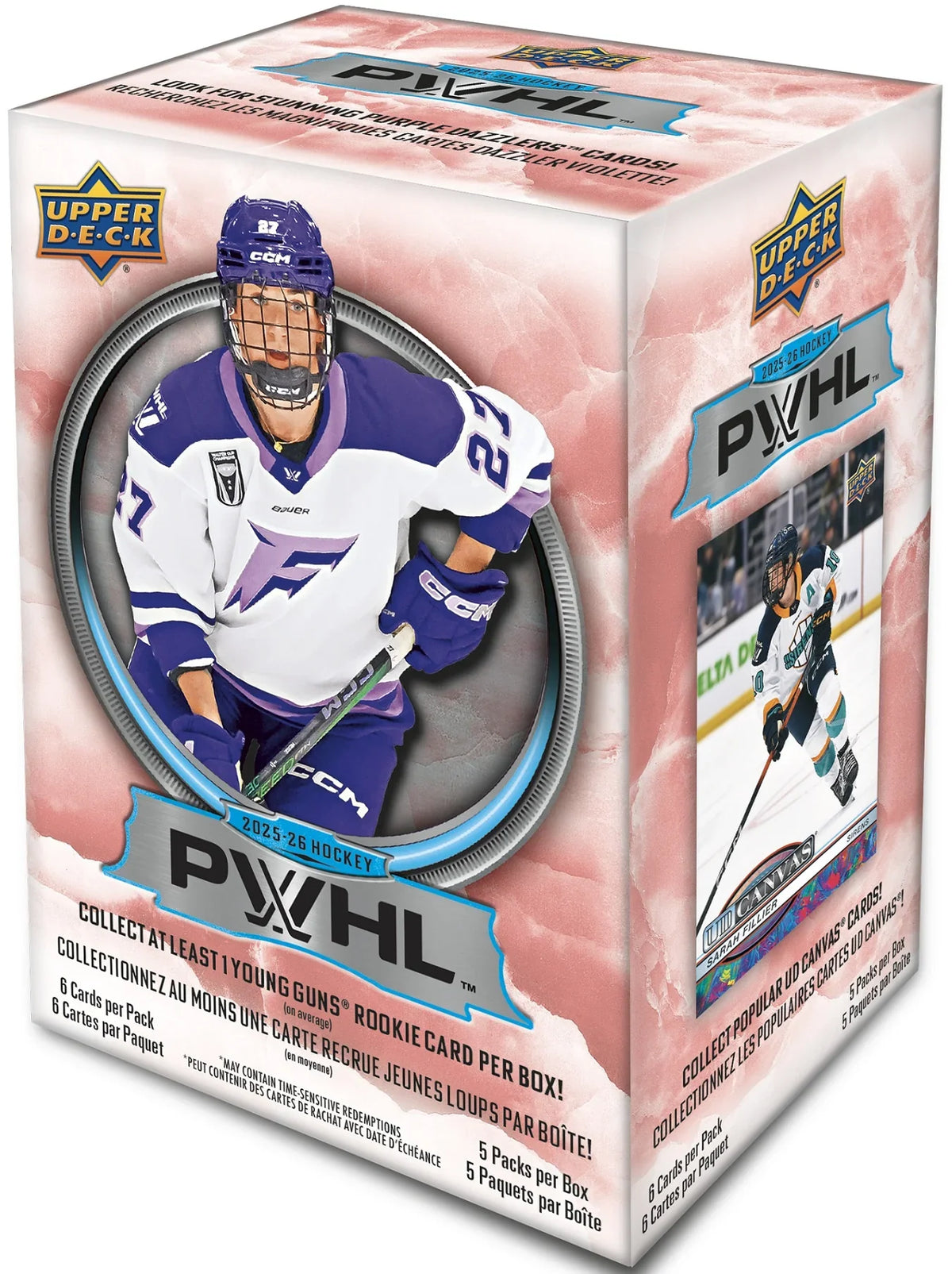 PWHL Upper Deck MVP Hockey 2025-2026 Blaster Box Trading Cards product image 1, provided for visual reference and product