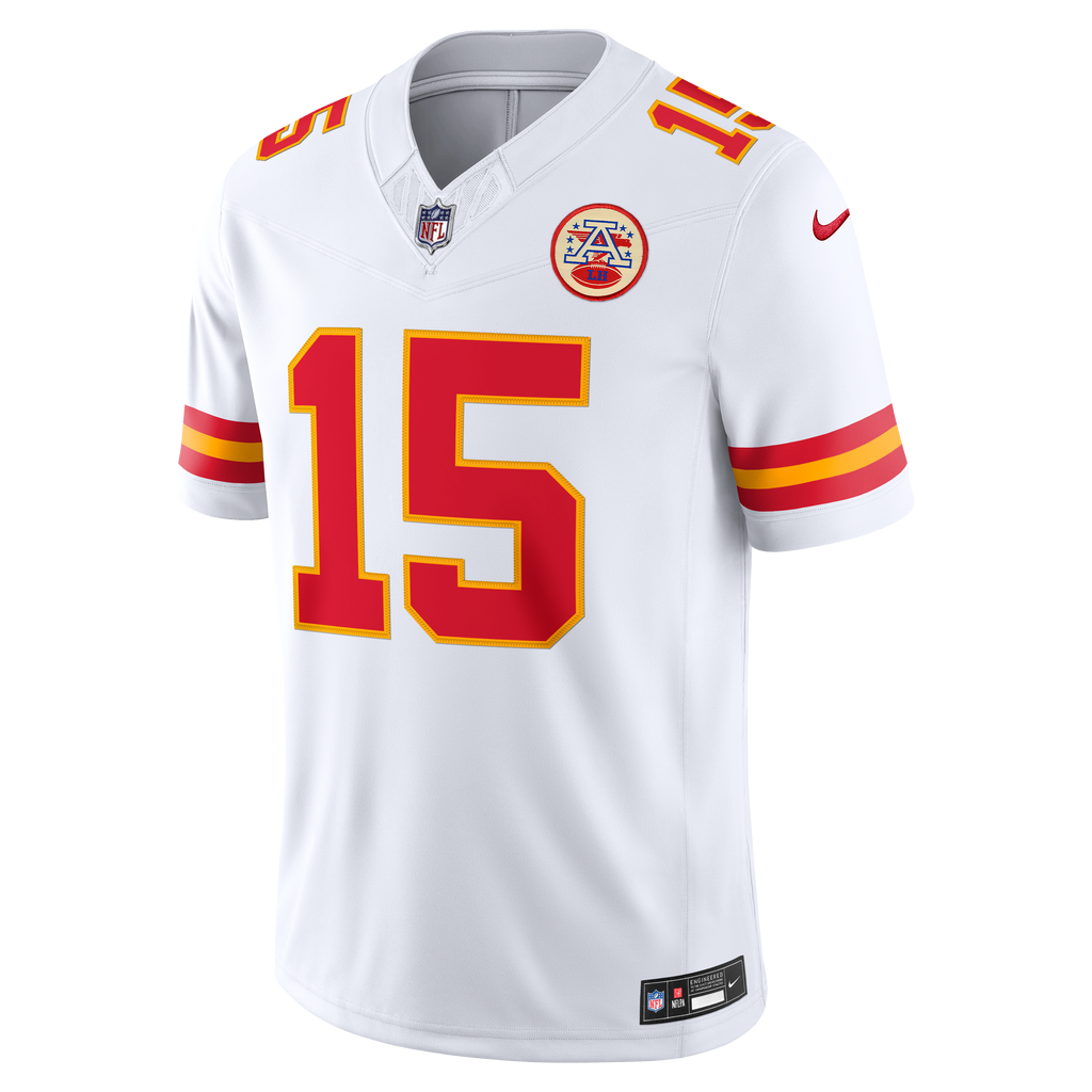 Patrick Mahomes Kansas City NFL Nike Men White Vapor F.U.S.E. Limited Player Sewn Jersey product image 2, provided for