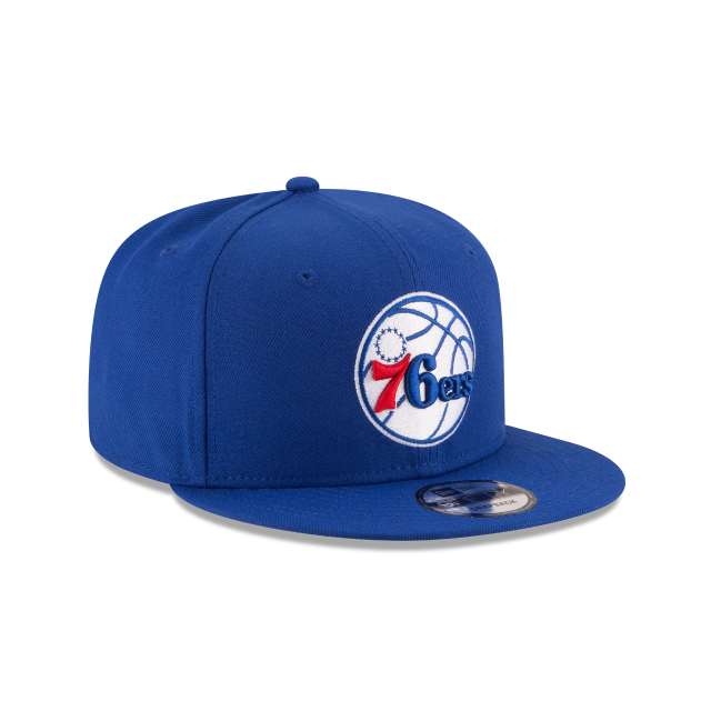 Philadelphia 76ers NBA New Era Men Royal Blue 9Fifty Basic Snapback product image 3, provided for visual reference and