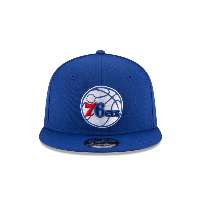 Philadelphia 76ers NBA New Era Men Royal Blue 9Fifty Basic Snapback product image 4, provided for visual reference and