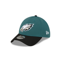 Philadelphia Eagles NFL New Era Men Black/Midnight Green 39Thirty Team Classic Stretch Fit Hat product image 1, provided for