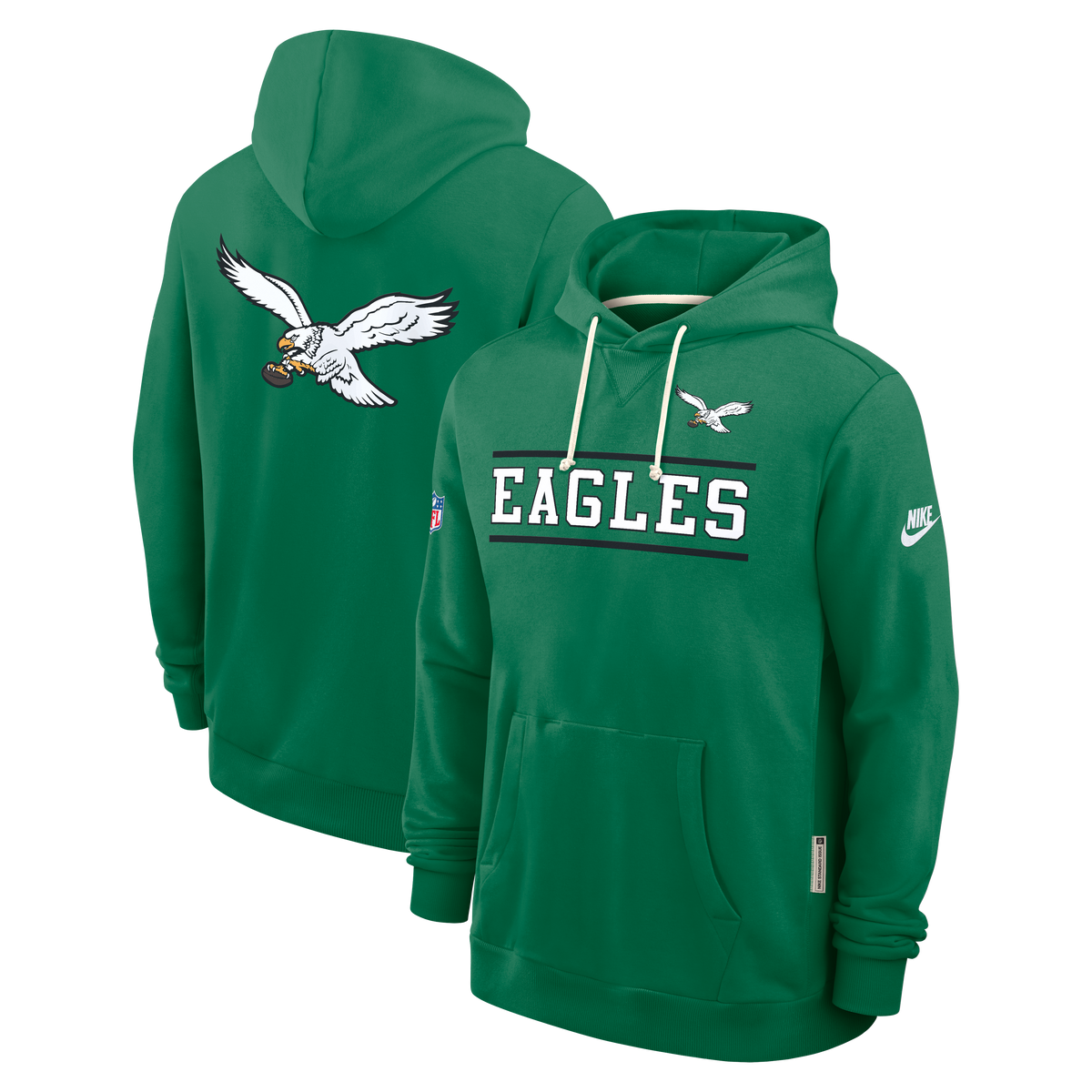 Philadelphia Eagles NFL Nike Men Green Sideline Standard Issue Alternate Dri-FIT Pullover Hoodie product image 4, provided