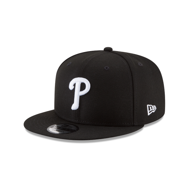 Philadelphia Phillies MLB New Era Men Black/White 9Fifty Basic Snapback product image 1, provided for visual reference and