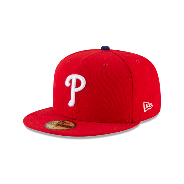 Philadelphia Phillies MLB New Era Men Red 59Fifty Authentic Collection On Field Fitted Hat product image 1, provided for