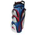 Quebec Nordiques NHL Cream/Light Blue Golf Cart Bag product image 1, provided for visual reference and product detail review