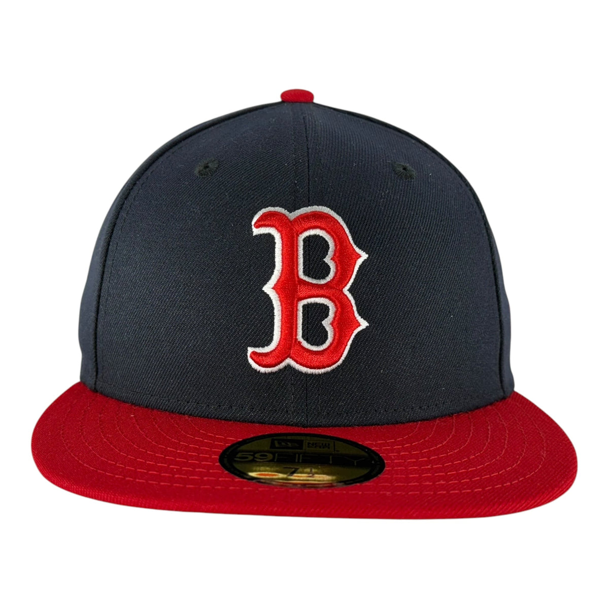 Boston Red Sox Navy/Red New Era 59FIFTY Fitted Hat product image 2, provided for visual reference and product detail review