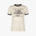 Chicago Bears Cream/Navy Ringer Soldier Field T-Shirt product image 1, provided for visual reference and product detail