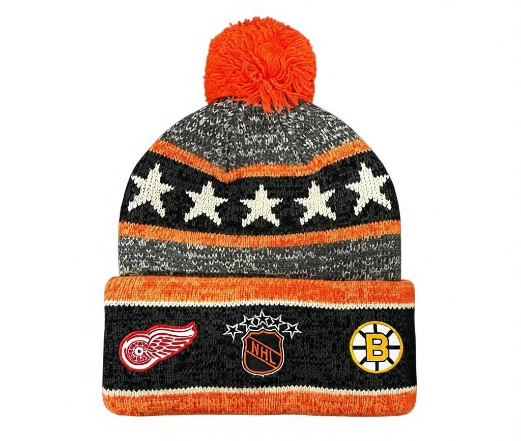 Original Six NHL Charcoal Blizzard '47 Cuff Knit Hat product image 2, provided for visual reference and product detail review