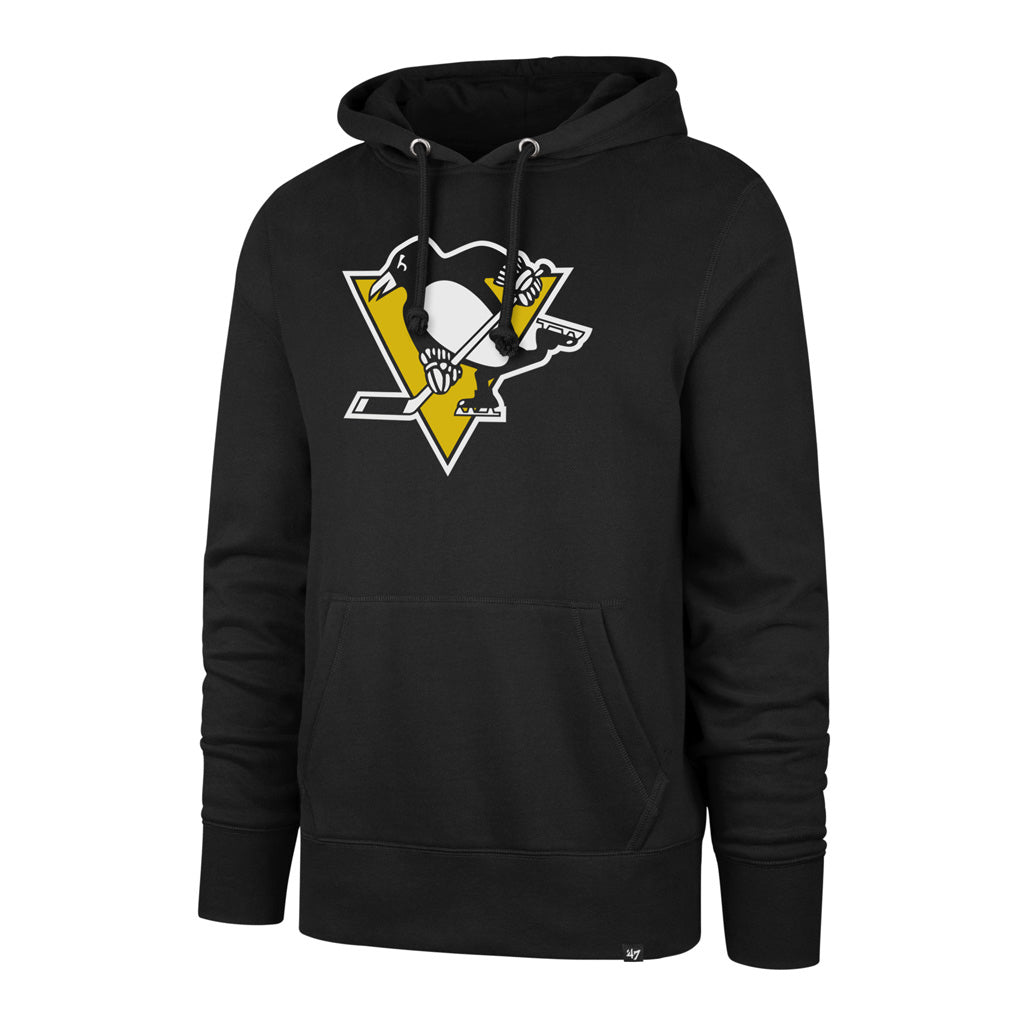 Pittsburgh Penguins NHL 47 Brand Men Black Imprint Headline Pullover Hoodie product image 1, provided for visual reference