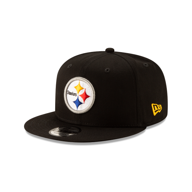 Pittsburgh Steelers NFL New Era Men Black 9Fifty Basic Snapback product image 1, provided for visual reference and product