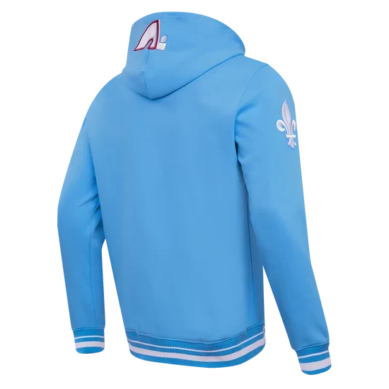Quebec Nordiques NHL Pro Standard Men Light Blue Retro Classic Pullover Hoodie product image 4, provided for visual