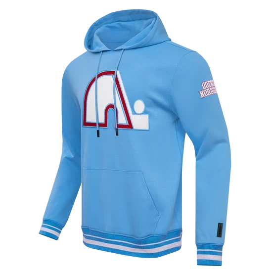 Quebec Nordiques NHL Pro Standard Men Light Blue Retro Classic Pullover Hoodie product image 3, provided for visual