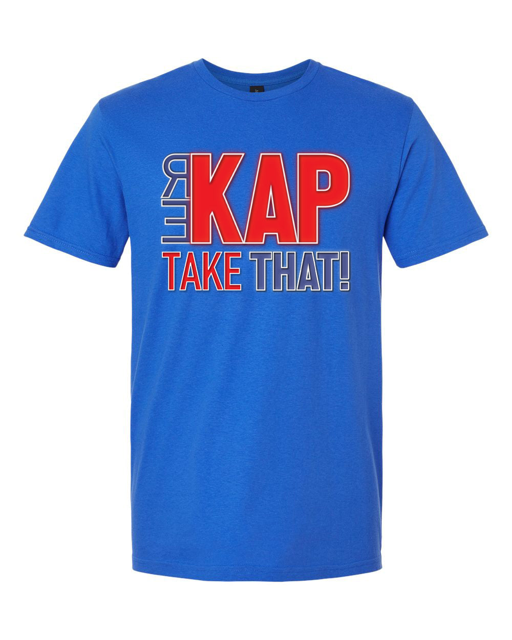 David Kaplan REKAP Take That! - Royal Blue T-Shirt product image 1, provided for visual reference and product detail review