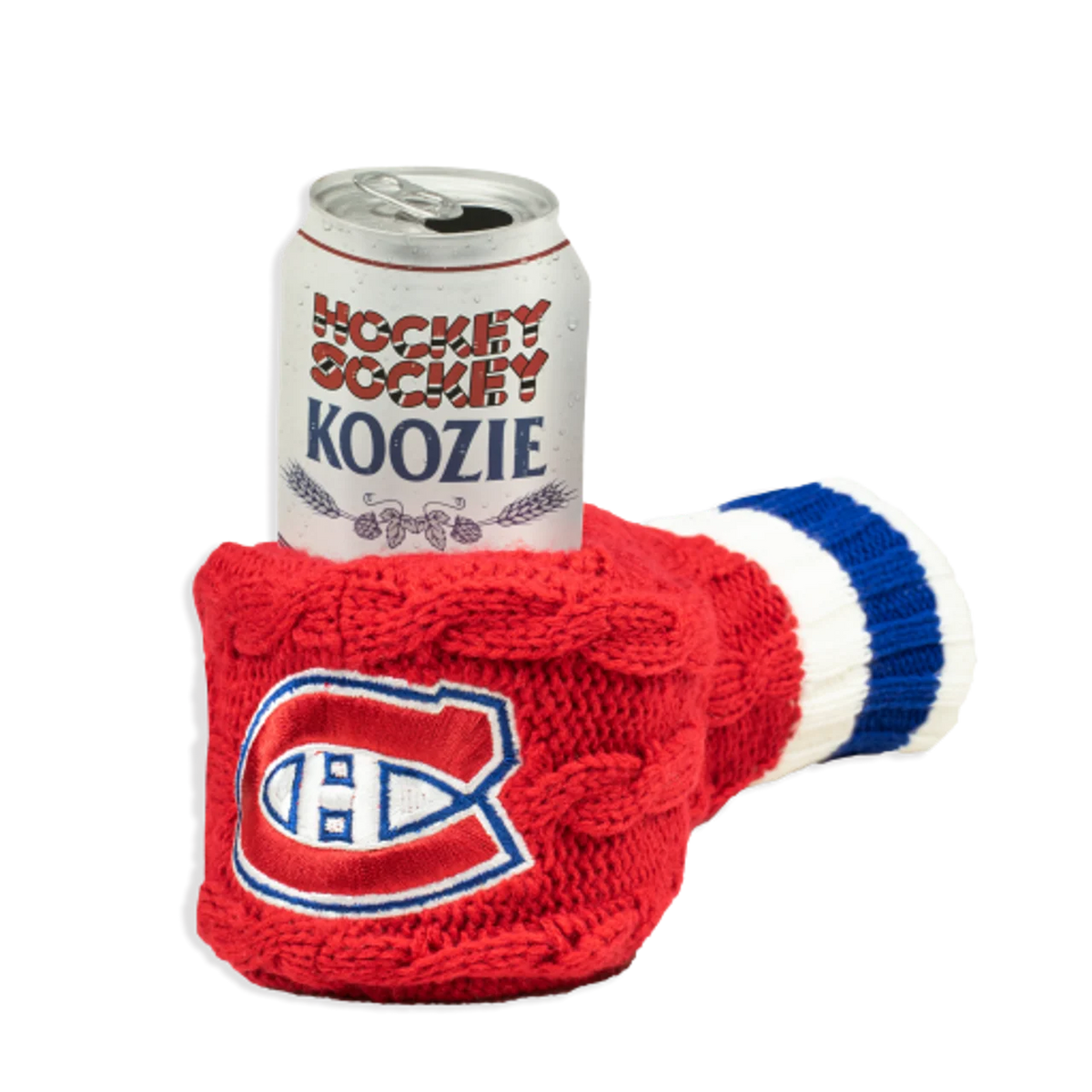 Montreal Canadiens NHL Hockey Sockey Red Koozie product image 1, provided for visual reference and product detail review