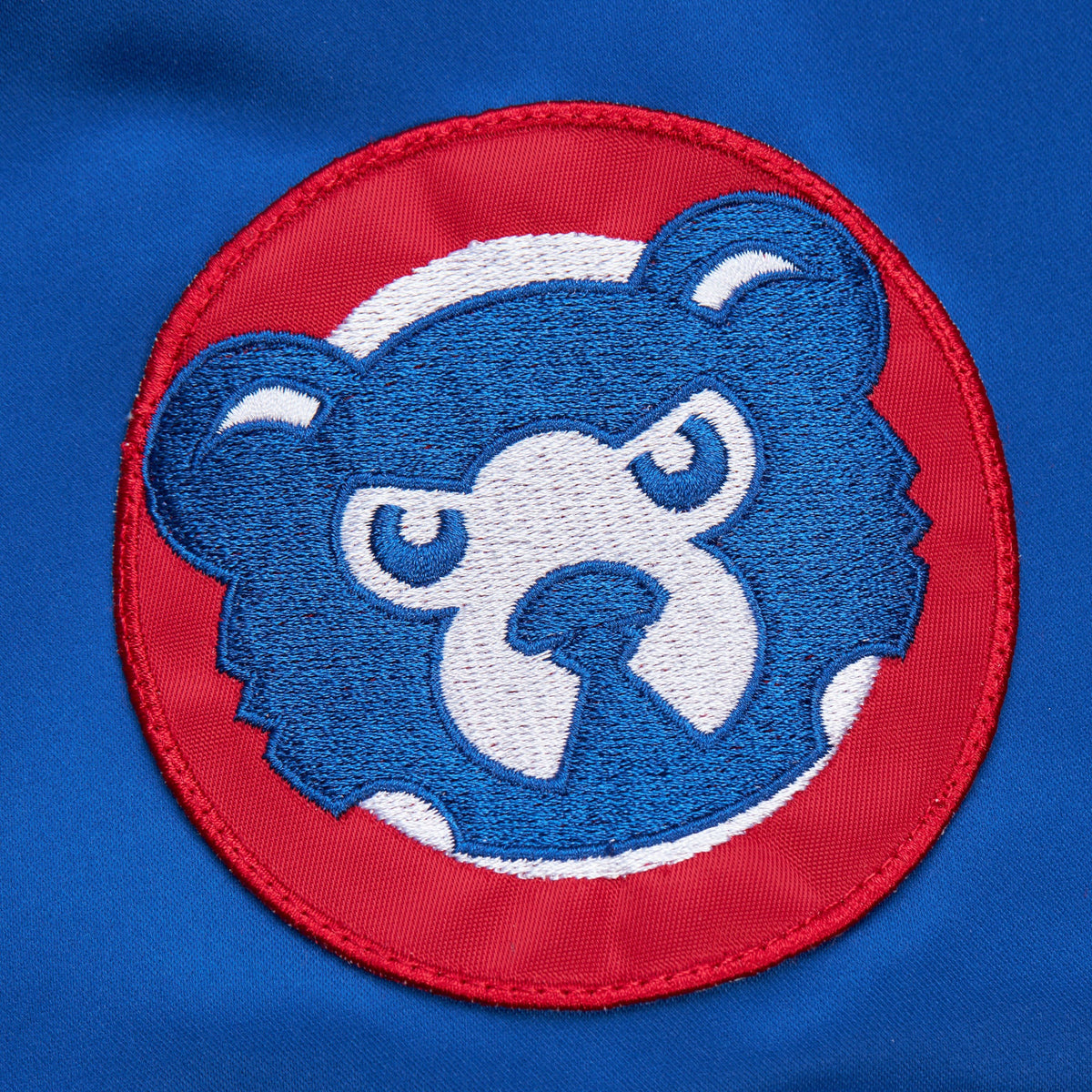 Chicago Cubs Mitchell & Ness Lightweight Satin Bomber Jacket product image 7, provided for visual reference and product