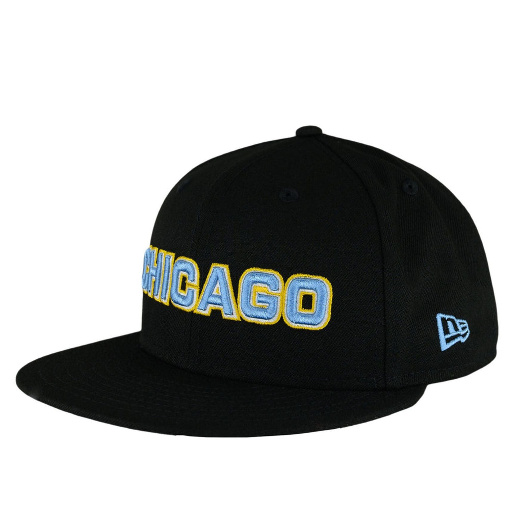 Chicago Sky Explorer Black New Era Snapback Hat product image 1, provided for visual reference and product detail review