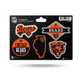 Chicago Bears 5 Piece Decal Sheet product image 1, provided for visual reference and product detail review