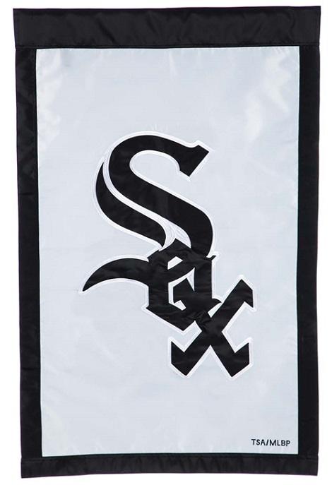 Chicago White Sox Double Sided Applique Flag product image 1, provided for visual reference and product detail review