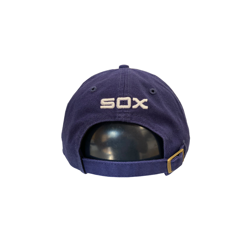 Chicago White Sox White/Navy Batterman 9Twenty Adjustable Adult Hat product image 2, provided for visual reference and