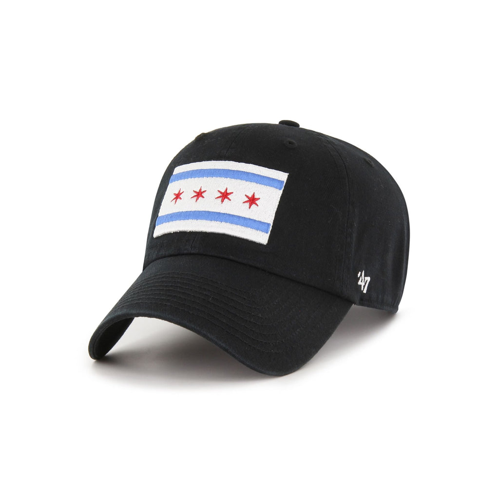 Chicago White Sox Black Chicago Flag Cleanup Adjustable Hat product image 2, provided for visual reference and product