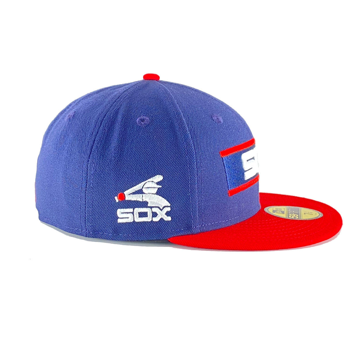 Chicago White Sox Navy/Red 1976 - 1986 Logo New Era 59FIFTY Fitted Hat product image 4, provided for visual reference and