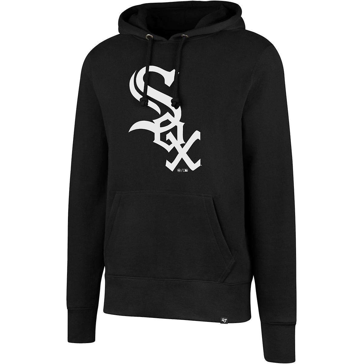 Chicago White Sox Logo Black Headline Pullover Hoodie product image 1, provided for visual reference and product detail