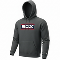 Chicago White Sox New Era Charcoal Heather 1983 Striped Hoodie product image 1, provided for visual reference and product