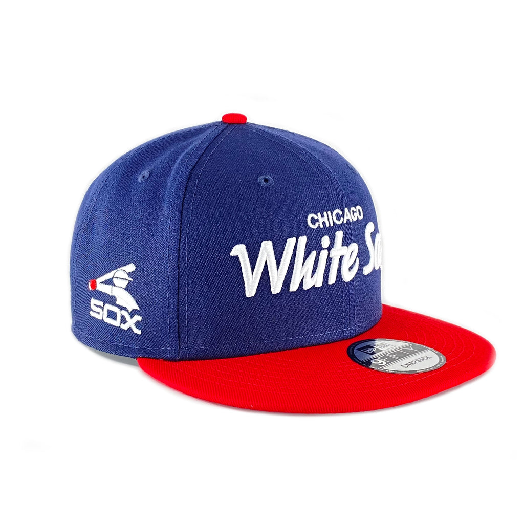 Chicago White Sox Chase Script Navy/Red New Era 9FIFTY Snapback Hat product image 2, provided for visual reference and