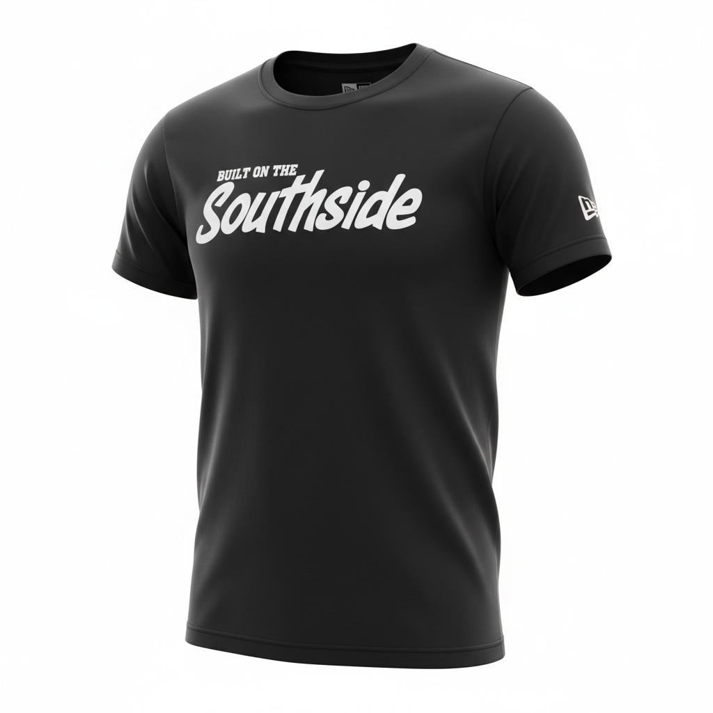Chicago White Sox SouthSide Script New Era T-Shirt product image 1, provided for visual reference and product detail review