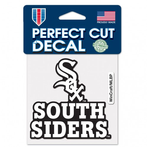Chicago White Sox South Siders 4" x 4" Perfect Cut Decal product image 1, provided for visual reference and product detail