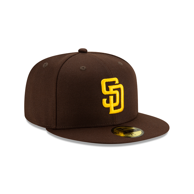 San Diego Padres MLB New Era Men Brown 59Fifty Authentic Collection On Field Fitted Hat product image 3, provided for visual