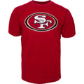 San Francisco 49ers NFL 47 Brand Men Red Primary Logo Fan T-Shirt product image 1, provided for visual reference and product