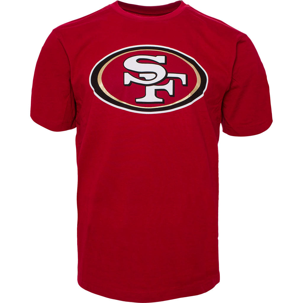 San Francisco 49ers NFL 47 Brand Men Red Primary Logo Fan T-Shirt product image 1, provided for visual reference and product