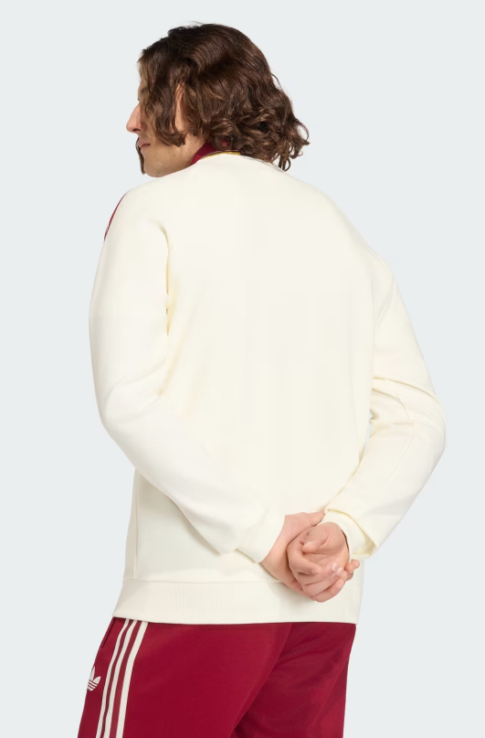 Spain National Team FIFA Adidas Men Off-White Away Anthem Jacket product image 3, provided for visual reference and product