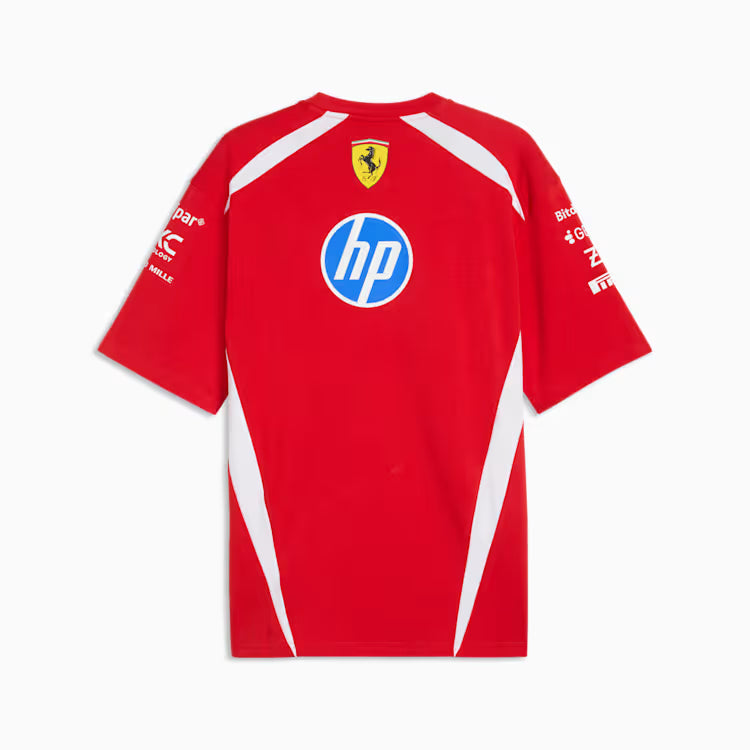 Scuderia Ferrari F1 Puma Men Red Replica Drivers Authentic T-Shirt product image 2, provided for visual reference and