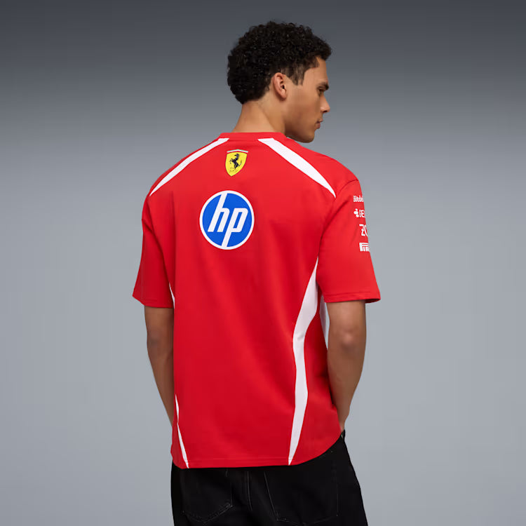 Scuderia Ferrari F1 Puma Men Red Replica Drivers Authentic T-Shirt product image 4, provided for visual reference and