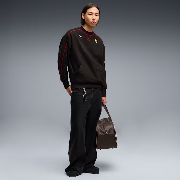 Scuderia Ferrari F1 Puma Men Black T7 Premium Crew Sweatshirt product image 6, provided for visual reference and product