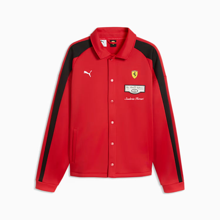 Scuderia Ferrari F1 Puma Men Red Race T7 Track Jacket product image 1, provided for visual reference and product detail