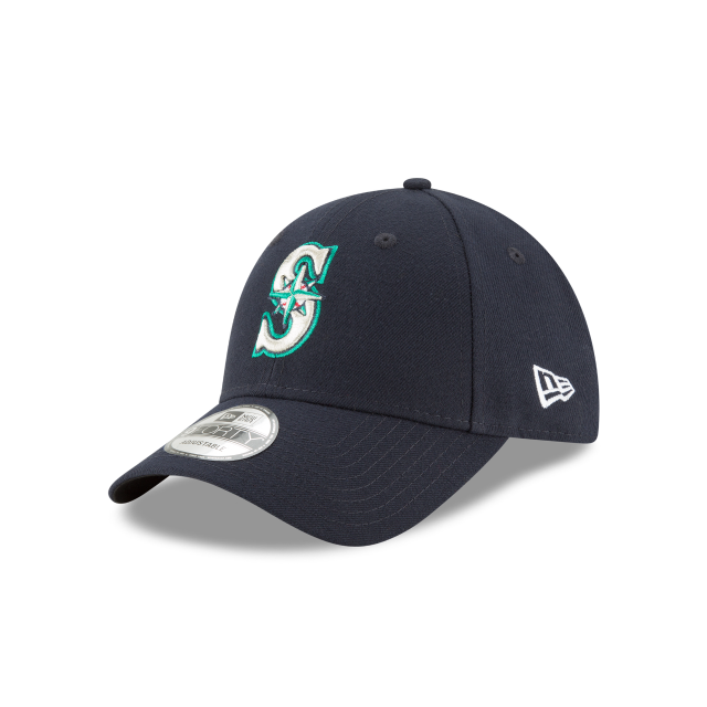 Seattle Mariners MLB New Era Men Navy 9Forty League Adjustable Hat product image 1, provided for visual reference and