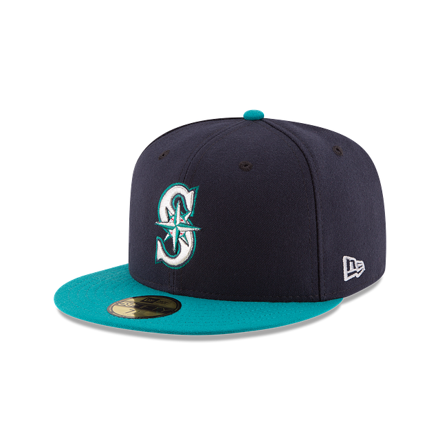 Seattle Mariners MLB New Era Men Navy / Teal 59Fifty Authentic Collection Alternate Fitted Hat product image 1, provided for