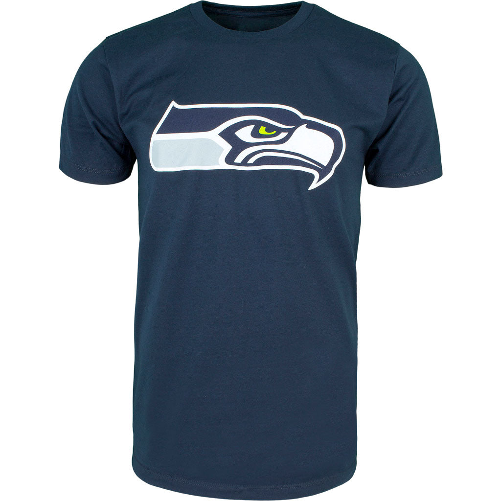 Seattle Seahawks NFL 47 Brand Men Navy Primary Logo Fan T-Shirt product image 1, provided for visual reference and product