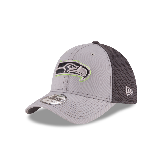 Seattle Seahawks NFL New Era Men Grey 39Thirty Grayed Out Neo 2 Stretch Fit Hat product image 1, provided for visual
