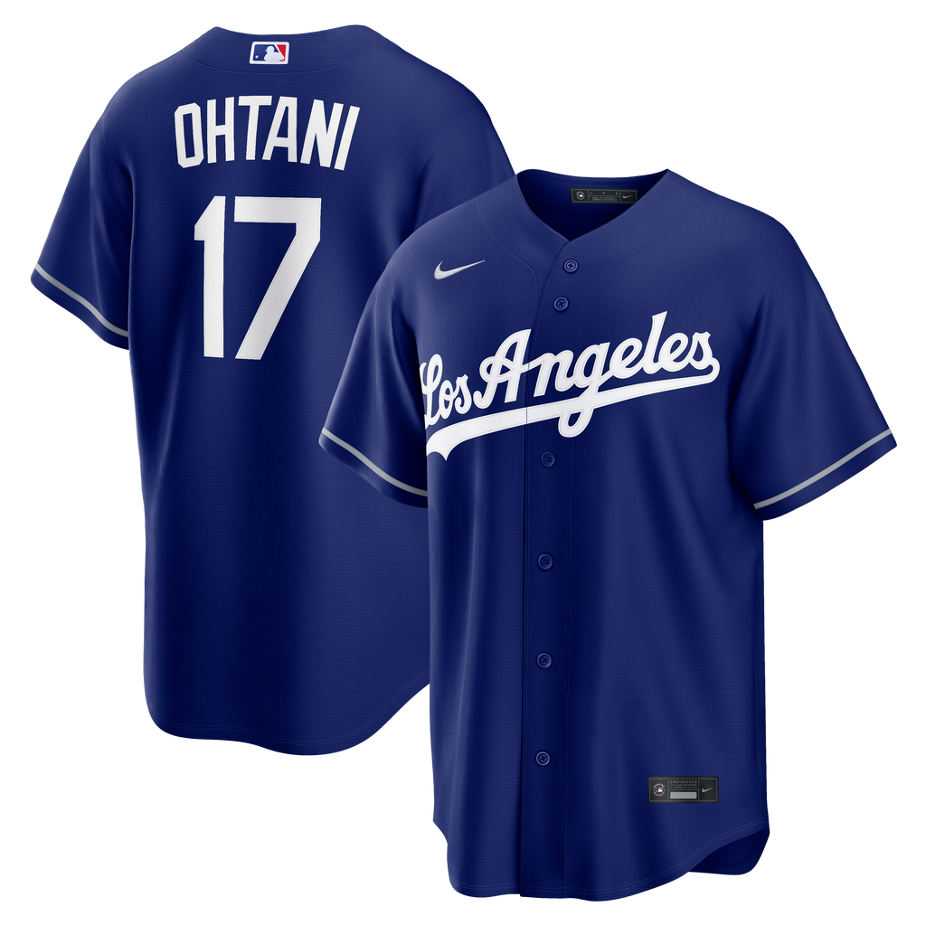 Shohei Ohtani Los Angeles Dodgers MLB Nike Men Royal Blue Alternate Replica Jersey product image 3, provided for visual