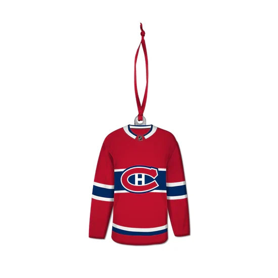 Montreal Canadiens NHL TSV Team Uniform Ornament product image 1, provided for visual reference and product detail review