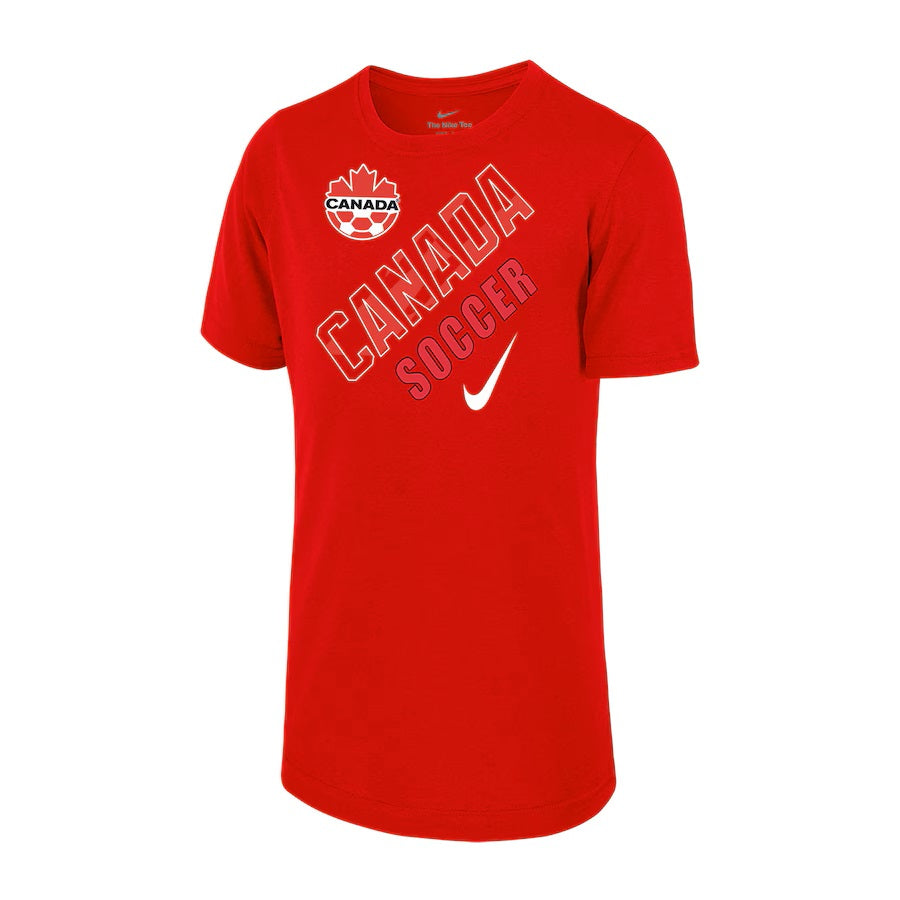 Canada Soccer FIFA Nike Men Red Legend T-Shirt product image 2, provided for visual reference and product detail review