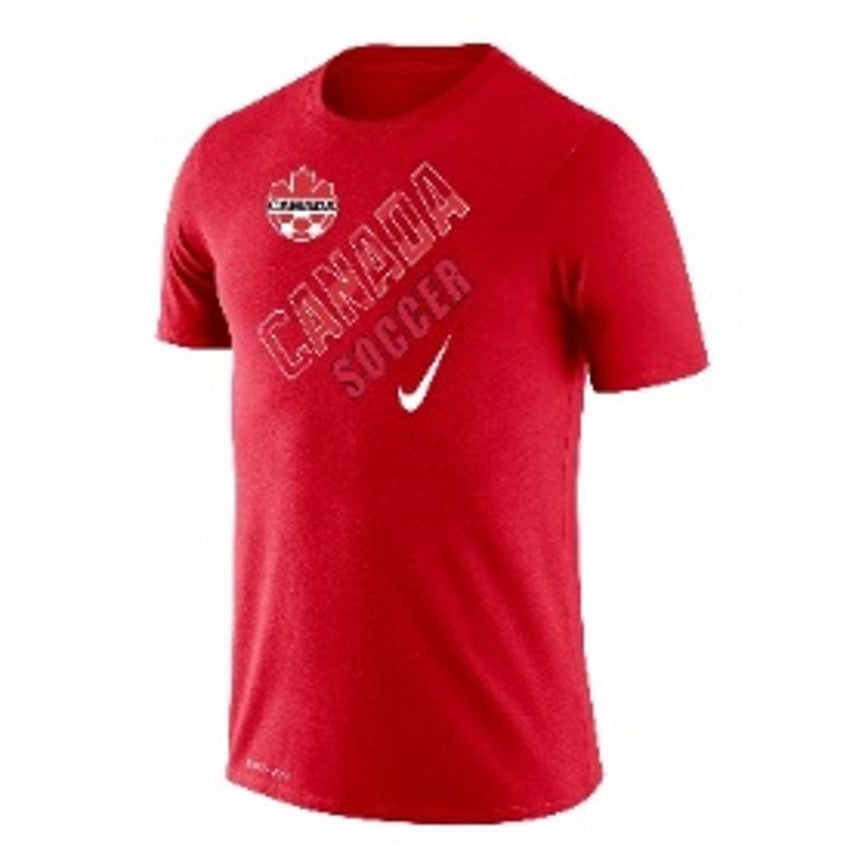 Canada Soccer FIFA Nike Men Red Legend T-Shirt product image 1, provided for visual reference and product detail review
