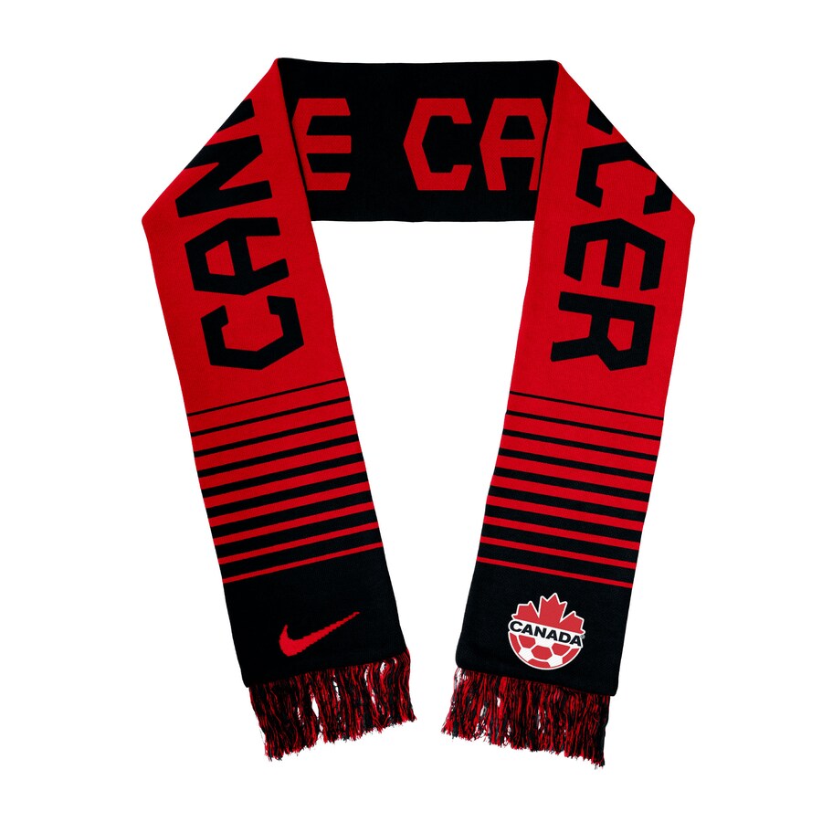 Canada Soccer Nike Red/Black We Can Scarf product image 1, provided for visual reference and product detail review
