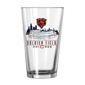 Chicago Bears Soldier Field 16oz. Pint Glass product image 1, provided for visual reference and product detail review